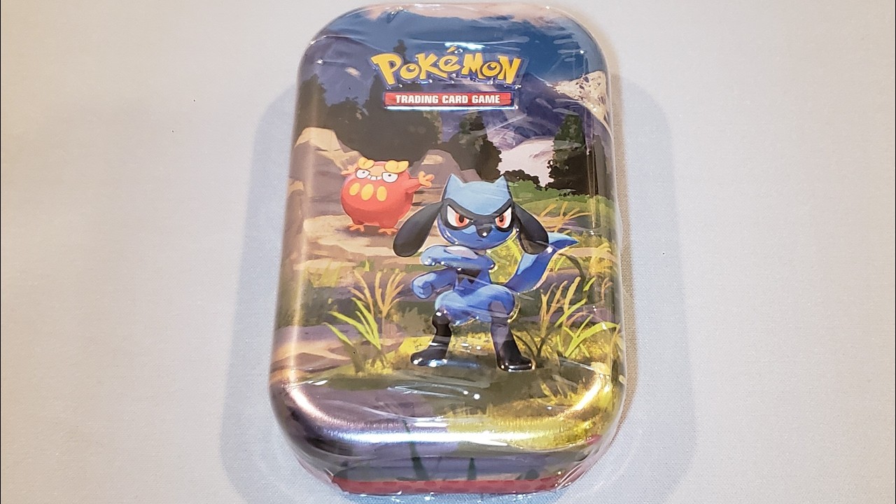 Pokémon Ascended Heroes Mini Tin Riolu and Darumaka Opening