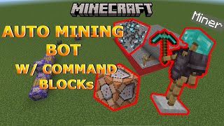 Auto Mining Bot W/ Command Blocks Minecraft Bedrock