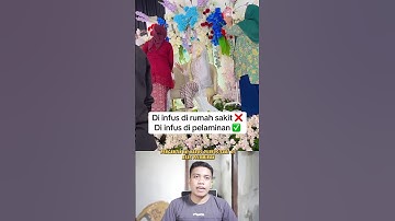 Pengantin di infus saat di pelaminan