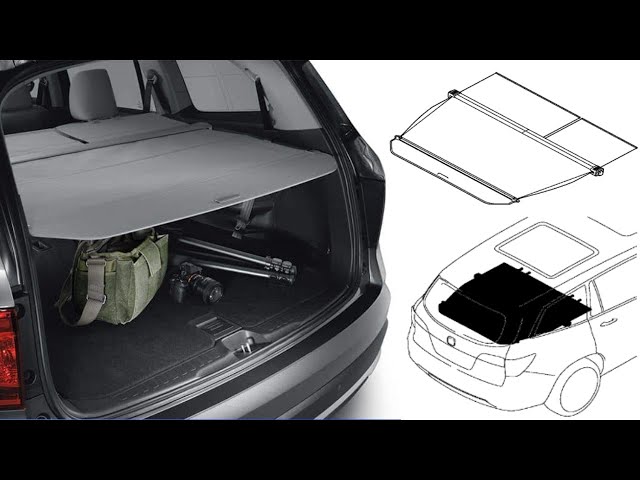 XIPOO Honda Pilot 8 2016-2022 – Tapis de sol cargo avec dossier en