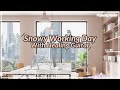 #158 Snowy Working Day with Guitar │ ❄️ 눈 내리는 도시의 겨울, 잔잔한 클래식 기타 연주