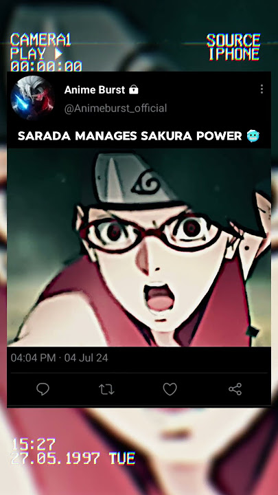 Sarada Manages Sakura Power 🥶 || #shorts #shortvideo #naruto #narutoshippuden #boruto #sarada #viral