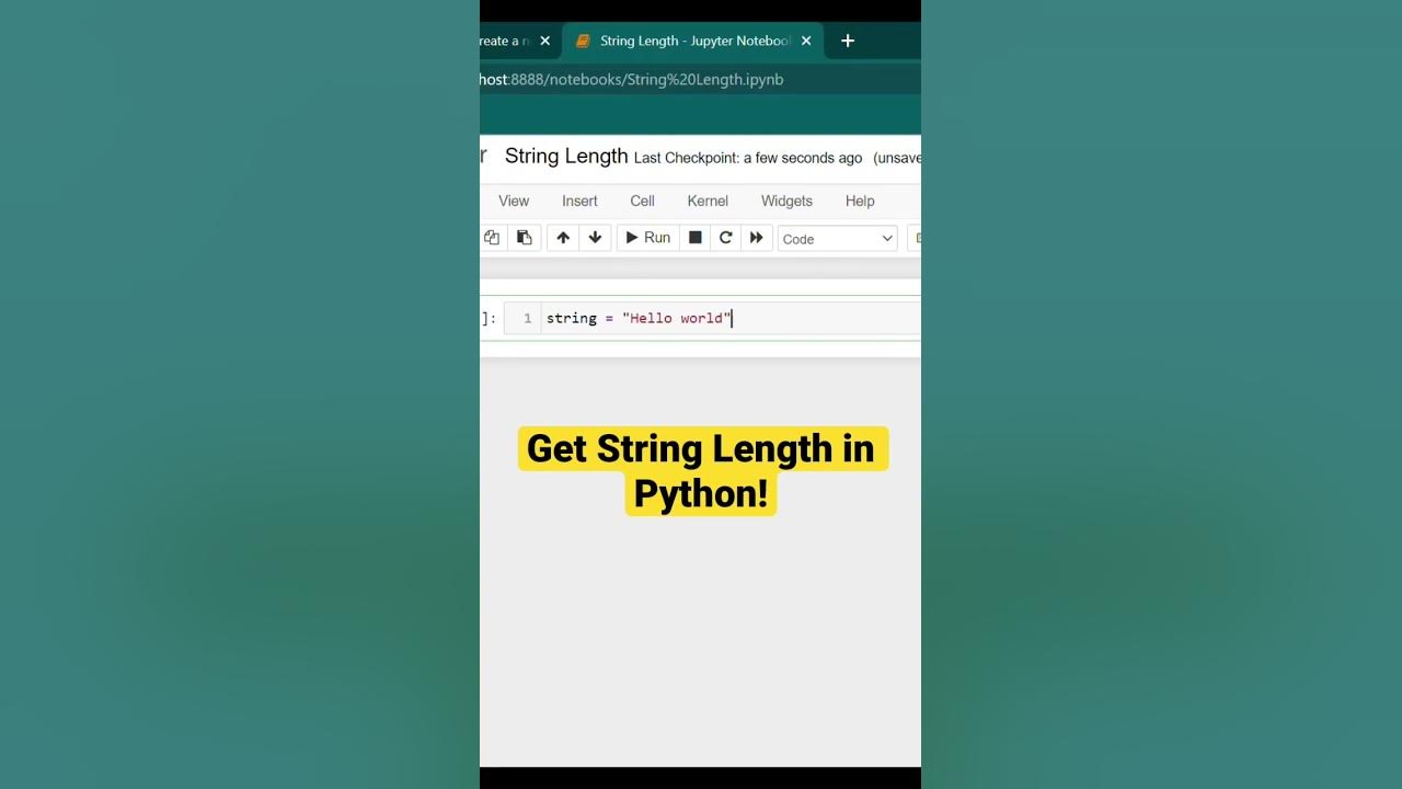 Get string length python shorts python programming coding youtube