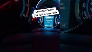 Chevrolet Cruze - Gizli funksiyaların izahı