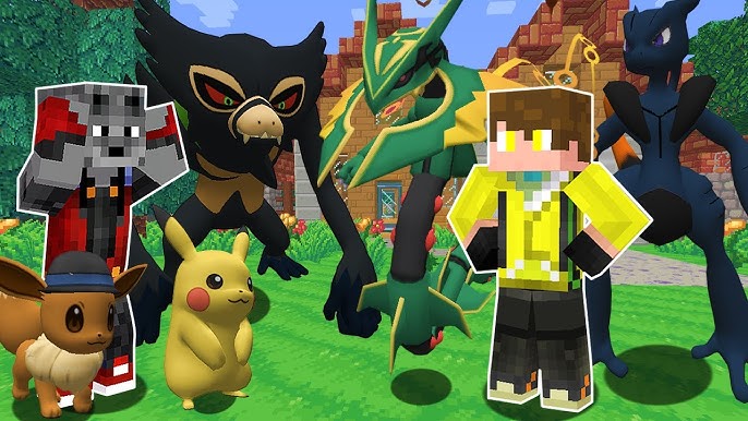 Minecraft : Pokémon GO S #2 - POKÉMON LENDÁRIO SHINY ENTROU NA POKEBOLA  NORMAL!! RECORDE POKÉMON!! 