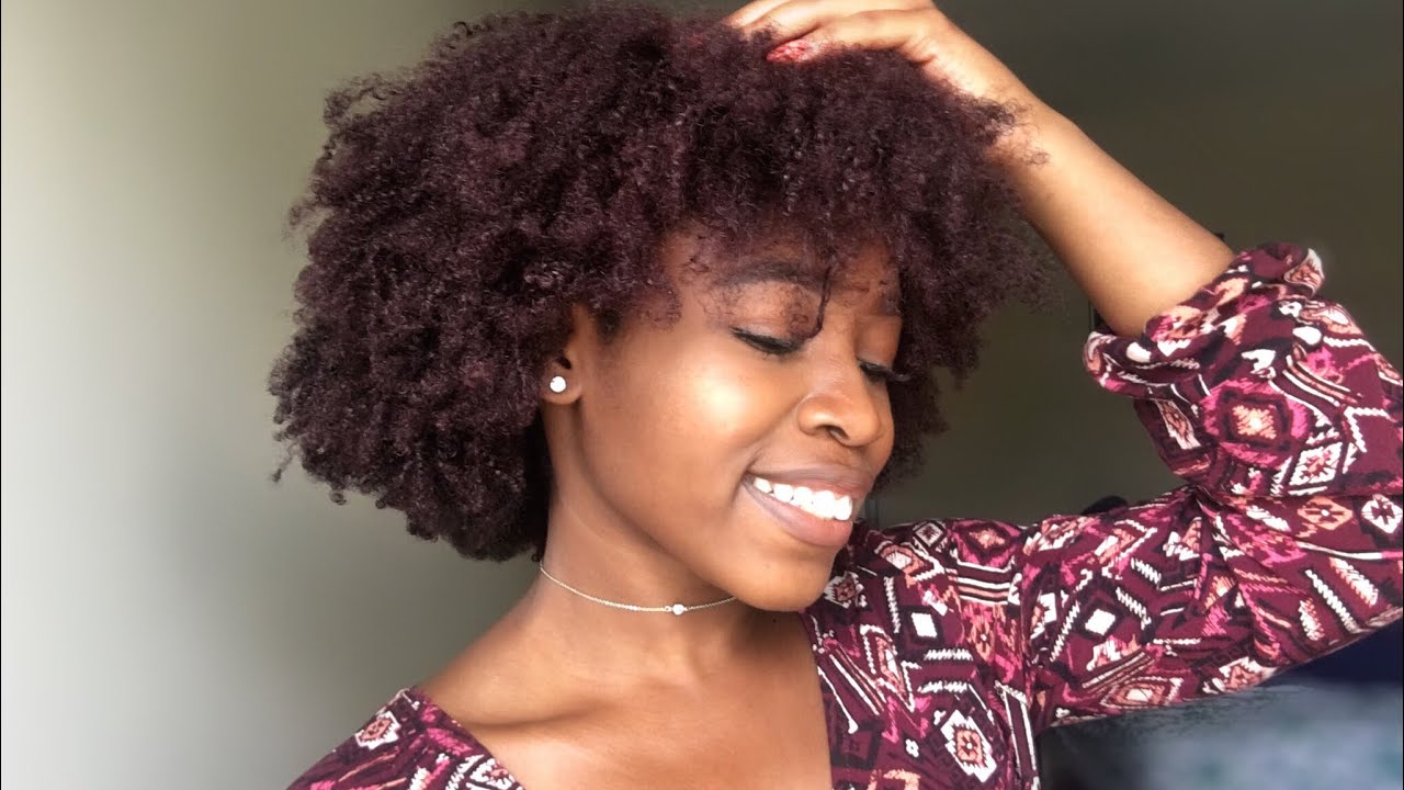 How I Dyed My Natural Hair Burgundy Without Bleach