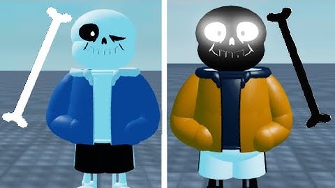 Roblox Weird sans fighting game – All section 1 character showcase