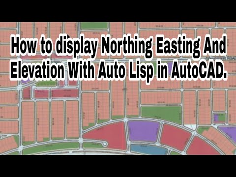How to display Northing Easting and Elevation with auto lisp.