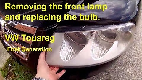 How to Remove the Headlight and Replacing the bulb in the VW Touareg