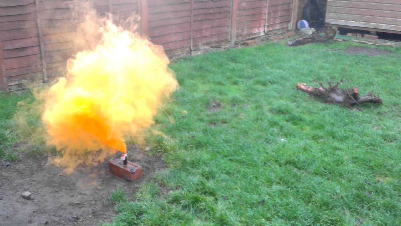 Smoke bomb made with house hold items YouTube