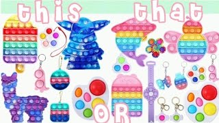 THIS OR THAT 💜 [ Pop It Toys ] pt. 3