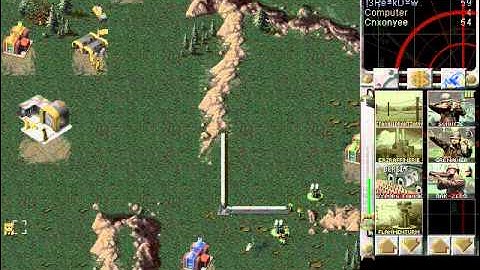 Red Alert 1 - Crates ! Sole Survivor gameplay C&C ra1 Online Multiplayer 4P FFA - CnCNet