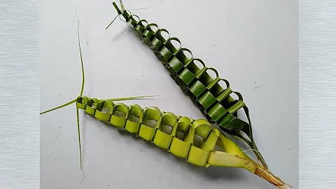 # How to make beautiful design with coconut leaves@