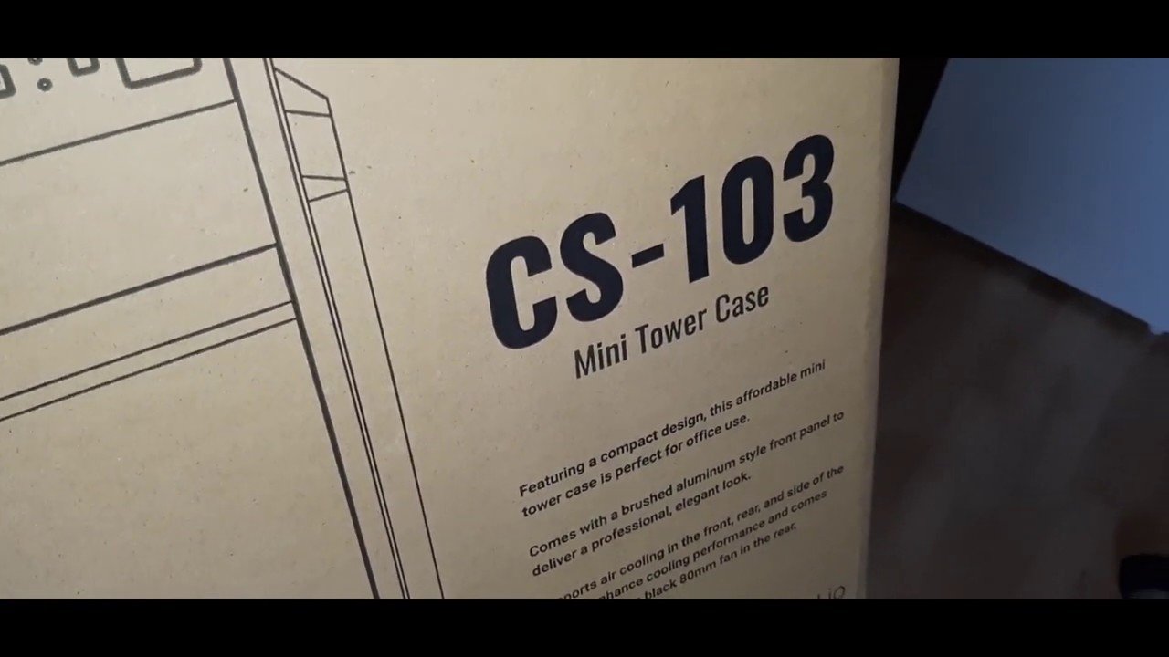 Aerocool Cs 103 Gehause Vorstellung Plus Einbau Eines Pcs Youtube