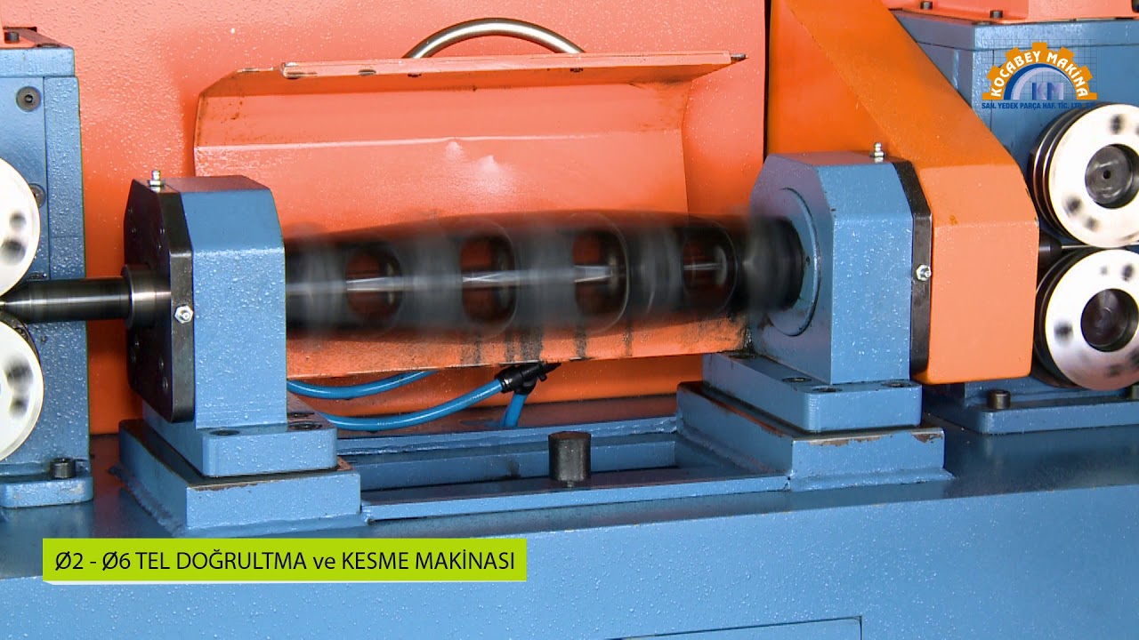 Tel Doğrultma ve Kesme Makinası Ø2mm-Ø6mm Arası