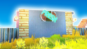 BUILDING AN EPIC GATE & WALL FOR MY NEW BASE - Scrap Mechanic Survival Base Building