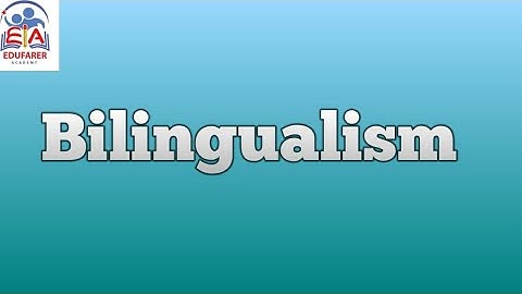 Bilingualism I Bangla Lecture I Sociolinguistics I Tahmina Borna