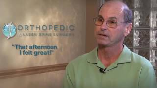 Testimonial from Jeff Ansley an Orthopedic & Laser Spine Surgery Patient