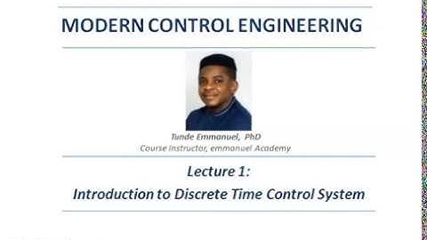 Lecture 1:   Introduction to Digital Control System