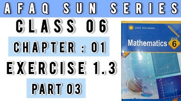 Afaq sun series maths class 6th | Exercise 1.3 | Chapter:01 | Maths VI | Factors & Multiples| HCF