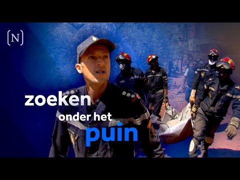 Graven met handen en speuren met honden, Marokko's race tegen de klok