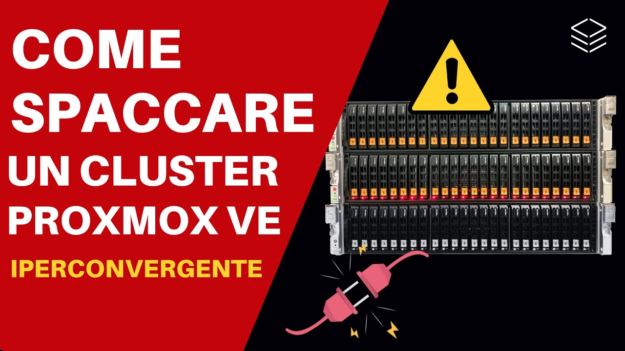 Come Spaccare un Cluster Iperconvergente (HCI) Proxmox - YouTube