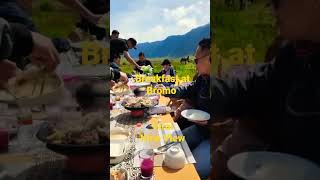 Breakfast Yakiniku Super Menter  View Bromo  Mantab bromoadventure
