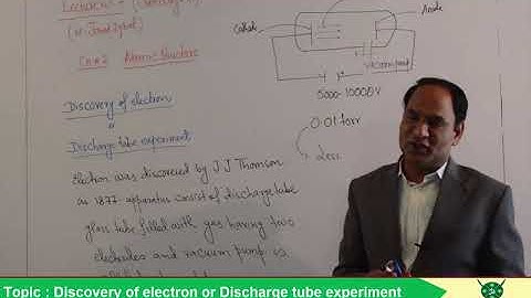 Ch#2|Lec#1|Discovery Of Electron properties of cathode rays Discharge tube experiment