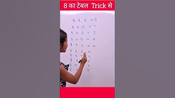 8 ka table with easy trick | Table of 8 | 8 का टेबल कैसे लिखे | 8 ka pahada #tabletrick #explain4u