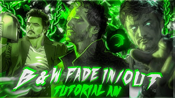 How to make B&W Fade In/Out transition Tutorial Alight Motion