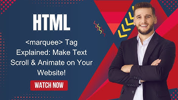 HTML Marquee Tag Explained: Make Text Scroll & Animate on Your Website #html #coding #webdevelopment
