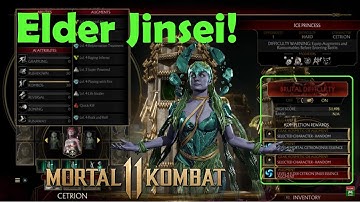 Mortal Kombat 11 how to unlock Cetrion ELDER and Mythic Jinsei augments!!