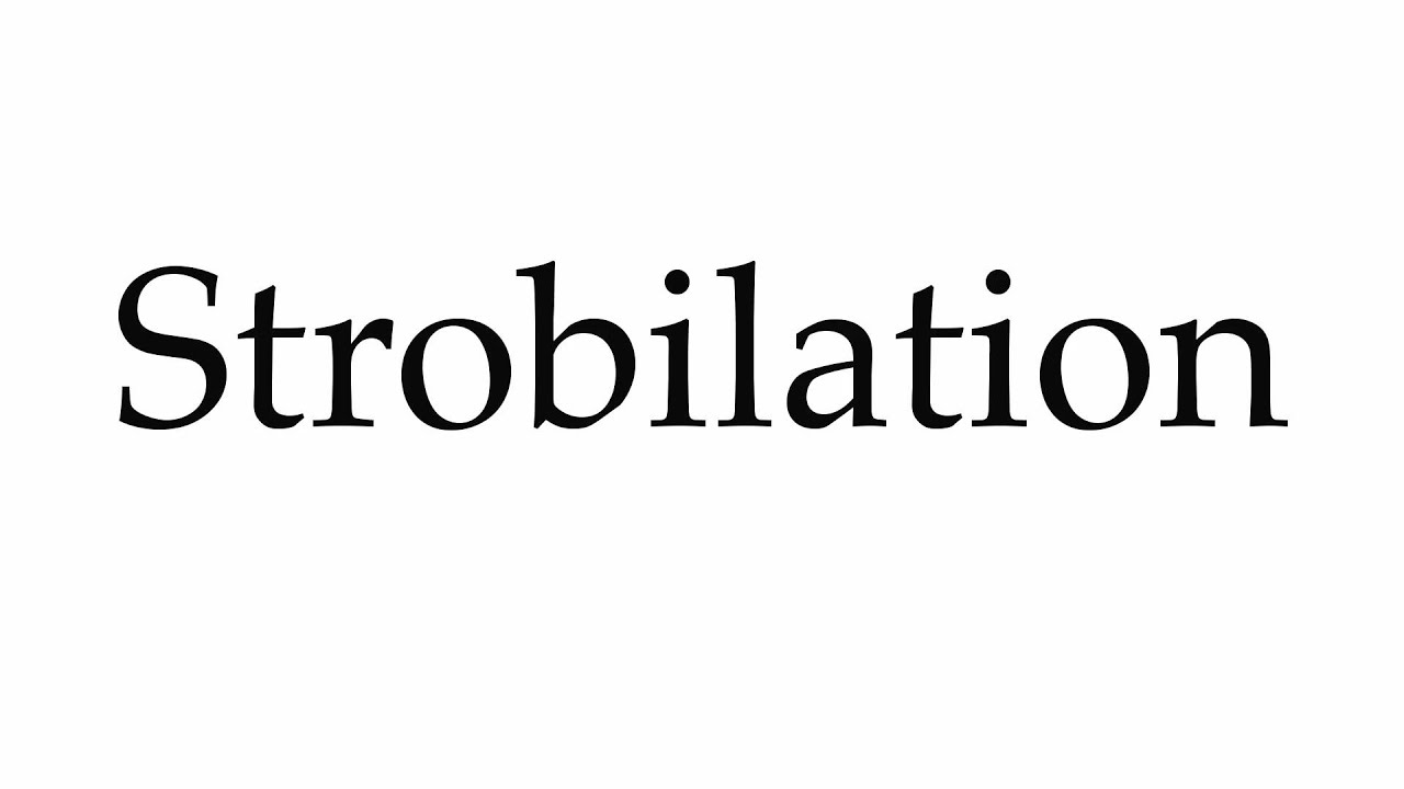 How to Pronounce Strobilation