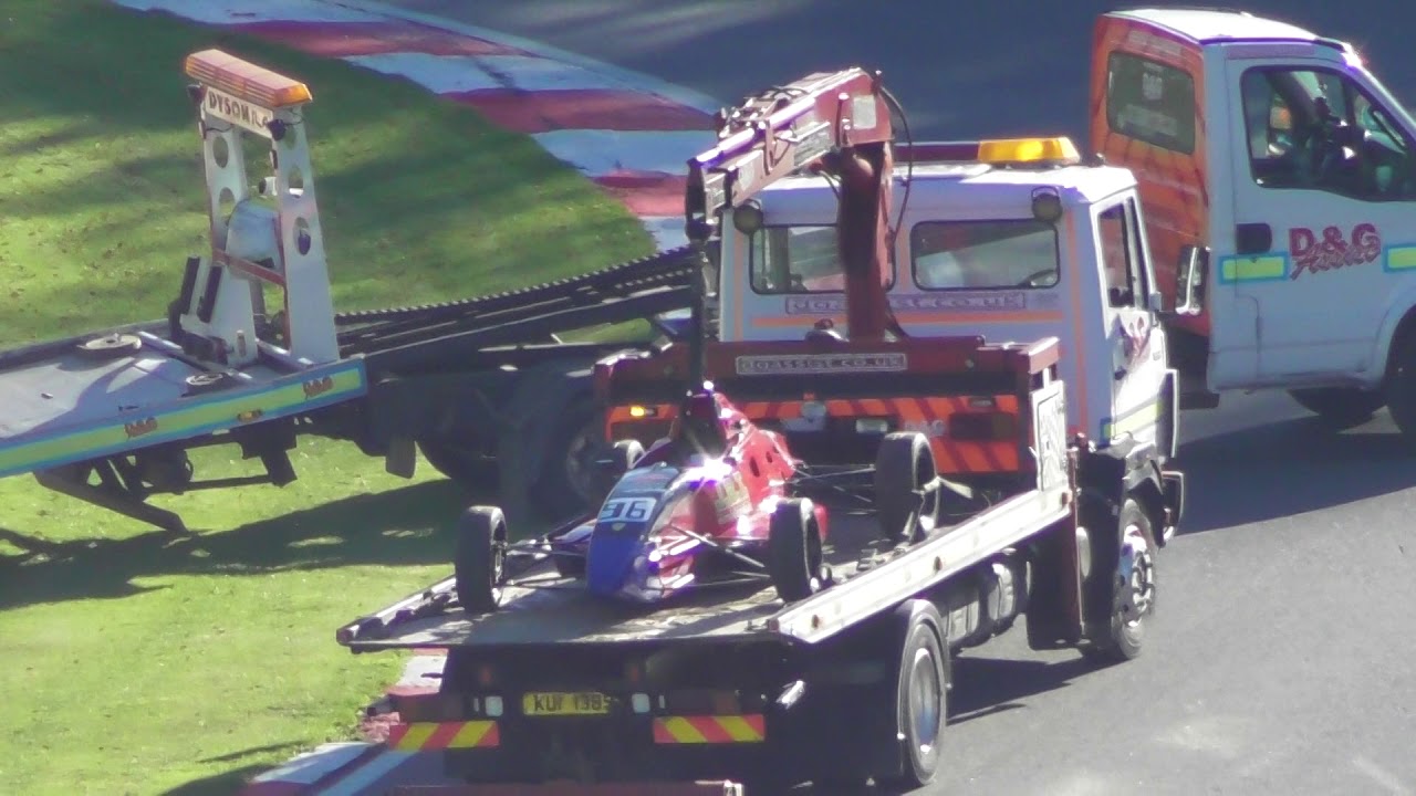 airshow schedule upload 2 cars recovered after Formula Ford Festival Masters race Brands Hatch 2018 21oct18 146p