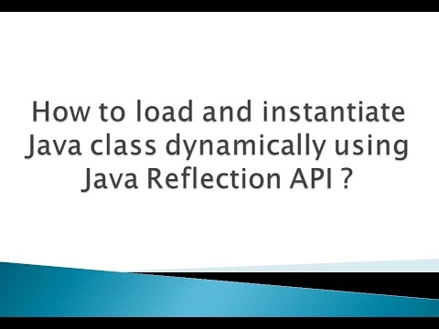 How To Load And Instantiate Java Class Dynamically Using Java Reflection Api Youtube