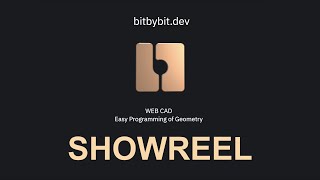 Showreel Of Bitbybit.dev Web Cad Platform