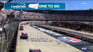 Nascar xfinity series 2016. bristol motor speedway. restart and erik
jones wins the race