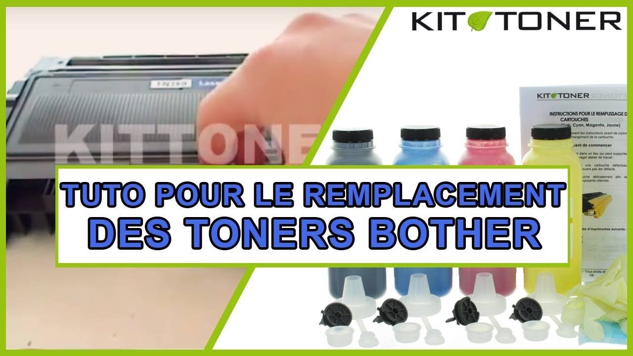 Pack de 4 cartouches de toner TN243CMYK générique Brother (TN243BK