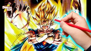 HOW TO DRAW SUPER SAIYAN VEGITO WITH CHEAP AND EXPENSIVE PENCILS 😳 screenshot 3