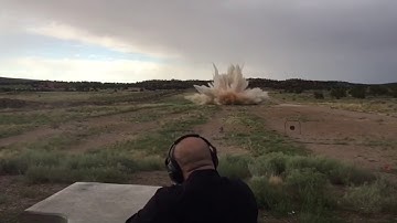 Sonic boom exploding targets, 20 pound and then a 60 pound