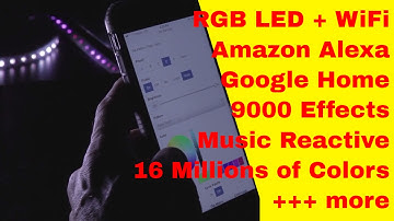 LED Strips controlled by Amazon Alexa, Google Home, Crestron, Control4, RTI 9000 Effects