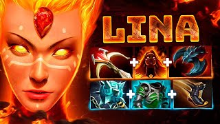 ТОП 1 ранг спамит КЕРРИ ЛИНУ 🔥 Другая раскачка/билд  | Lina carry Dota 2