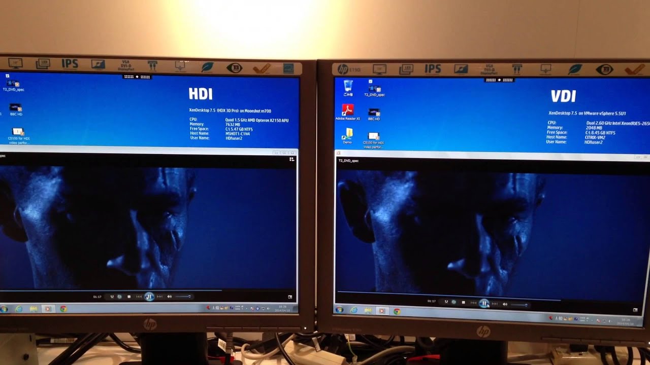 Vdi Vs Hdi Side By Side Demo Hp World Tour 14 Youtube
