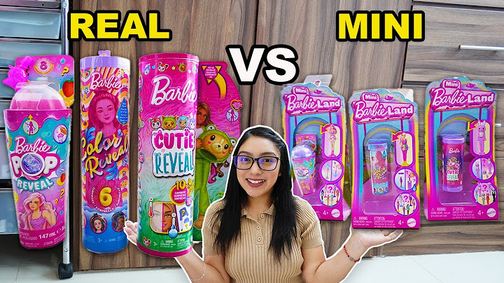 MINI BARBIES vs TAMAÑO REAL! ABRIENDO BARBIES COLOR REVEAL ¿Cual me gusto más?