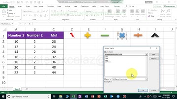 Add, sub, mul, div, power | Recording macro in excel