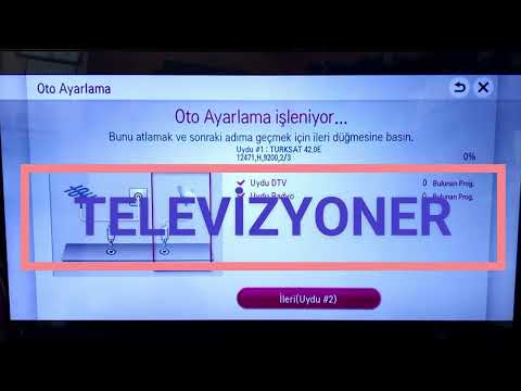 LG tv otomatik kanal arama frekans ayarlama 📺