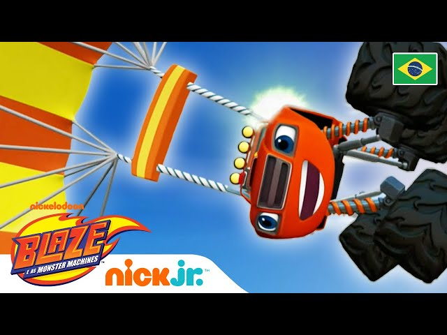 Os melhores momentos da corrida! Parte 1  Blaze and the Monster Machines 