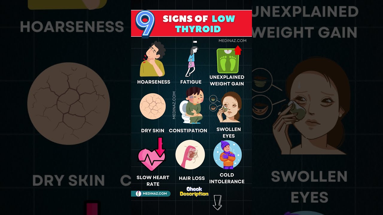 9 Signs You Have Low Thyroid Levels Hypothyroidism Symptoms Ytshorts