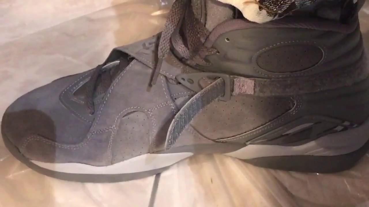 jordan 8 cool grey on feet
