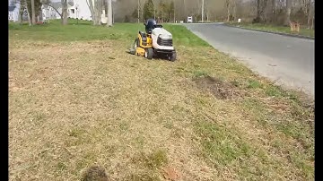 Mowing Weeds and Driving the Cub Cadet GT2550